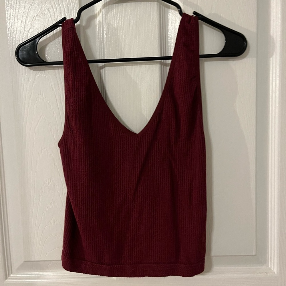 Magenta Cropped Tank Top